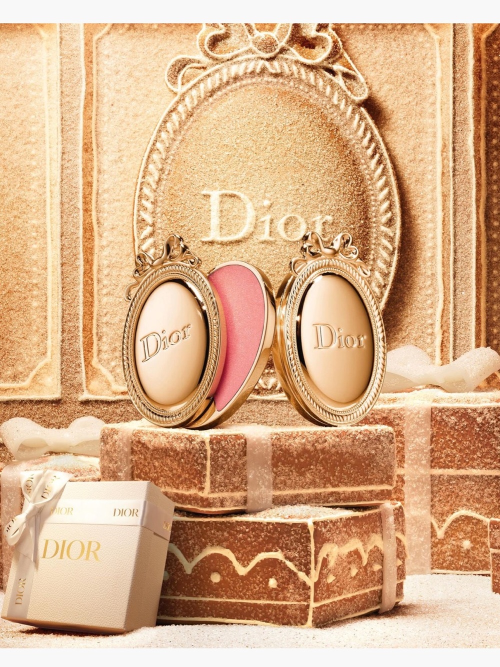 Dior Holiday Gold Medallion Crystal Pink Lip Balm. 2026 Limited Edition. - Picture 5 of 5